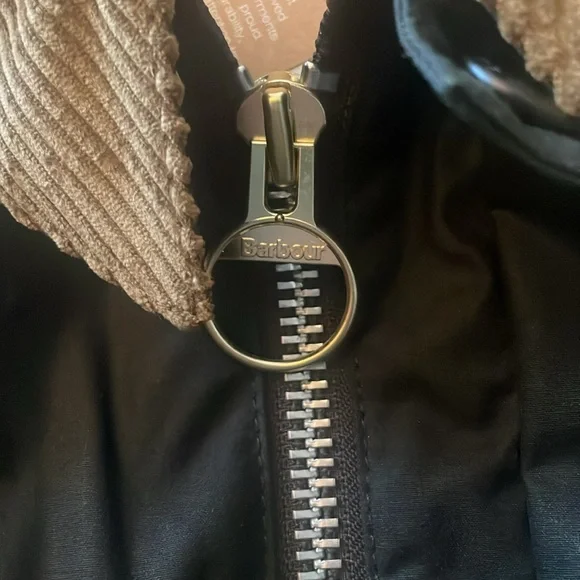 NWT BARBOUR X FLOWER MOUNTAIN Jacket in Black & Yellow - Picture 8 of 12